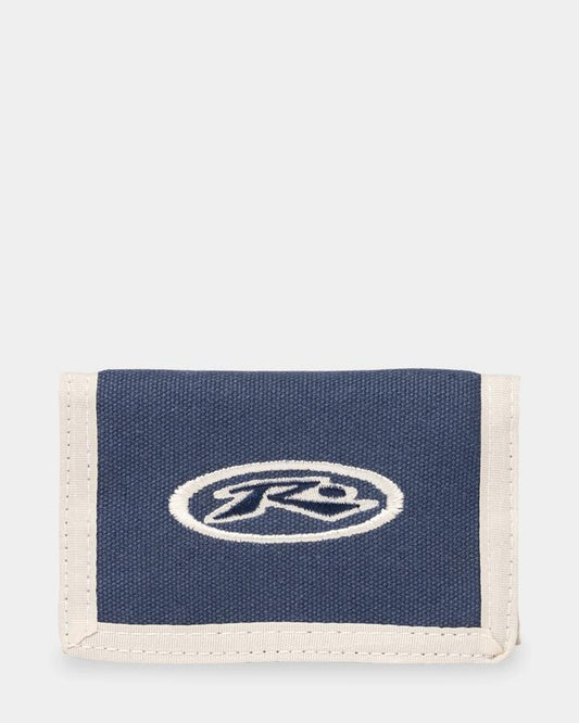 Image of Wallets & Money Clips. Product name - Rusty Mens Kick Flip Tri Fold Wallet China Blue in China Blue colour by brand - Rusty