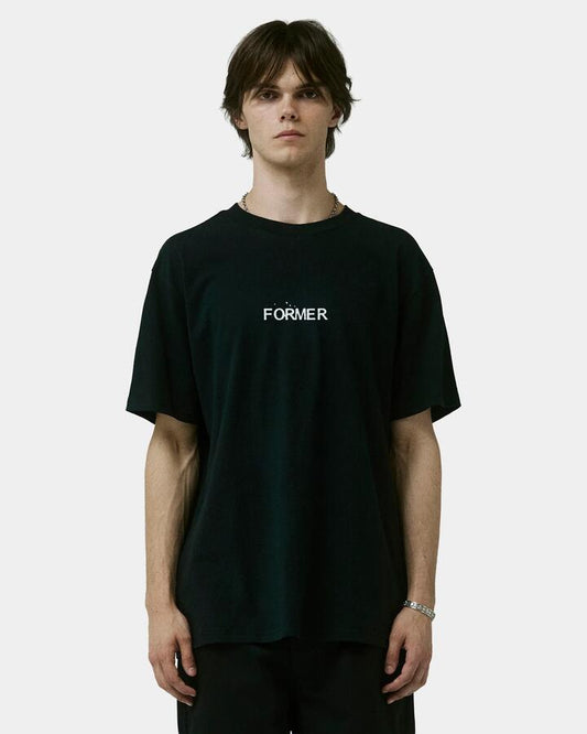 Image of T-Shirts. Product name - Former Mens Trusted T-Shirt Black in Black colour by brand - Former