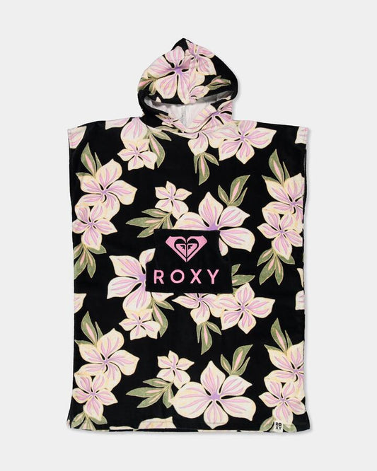 Image of Towels. Product name - Roxy Girls Rg Stay Magical Hooded Towel Oil Green Of The Pacific Axs in Oil Green Of The Pacific Axs colour by brand - Roxy
