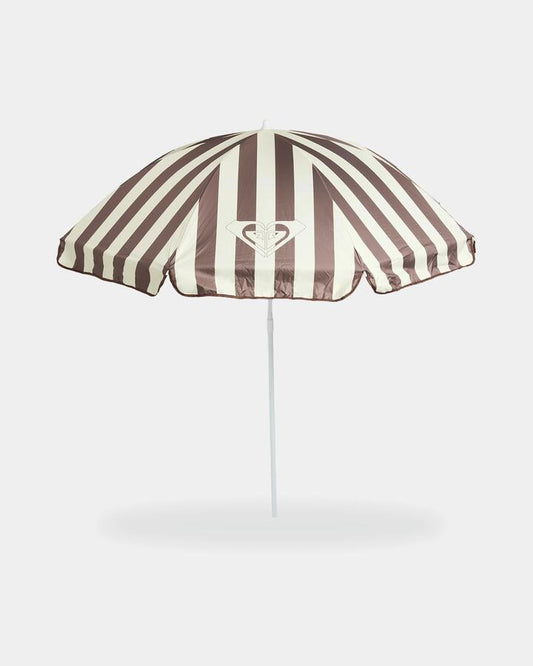 Image of Rain Umbrellas. Product name - Roxy Shady Days Beach Umbrella Almond in Almond colour by brand - Roxy