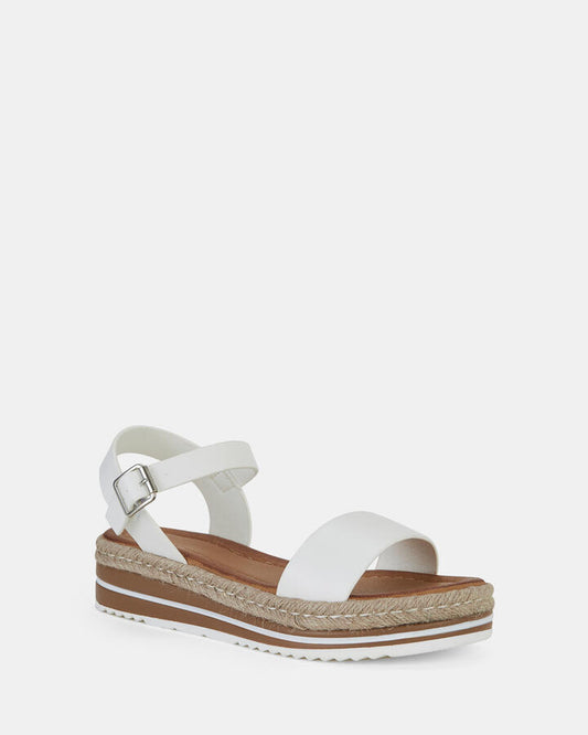 Image of Boots. Product name - Taeyang White Vegan Wedges in Multi colour by brand - Novo