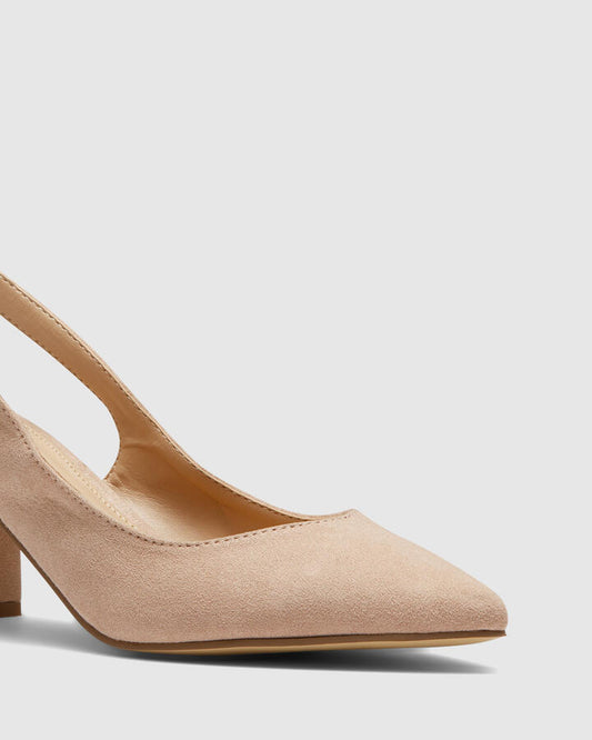 Image of Heels. Product name - Icecream Nude Vegan Heels in Neutral colour by brand - Novo