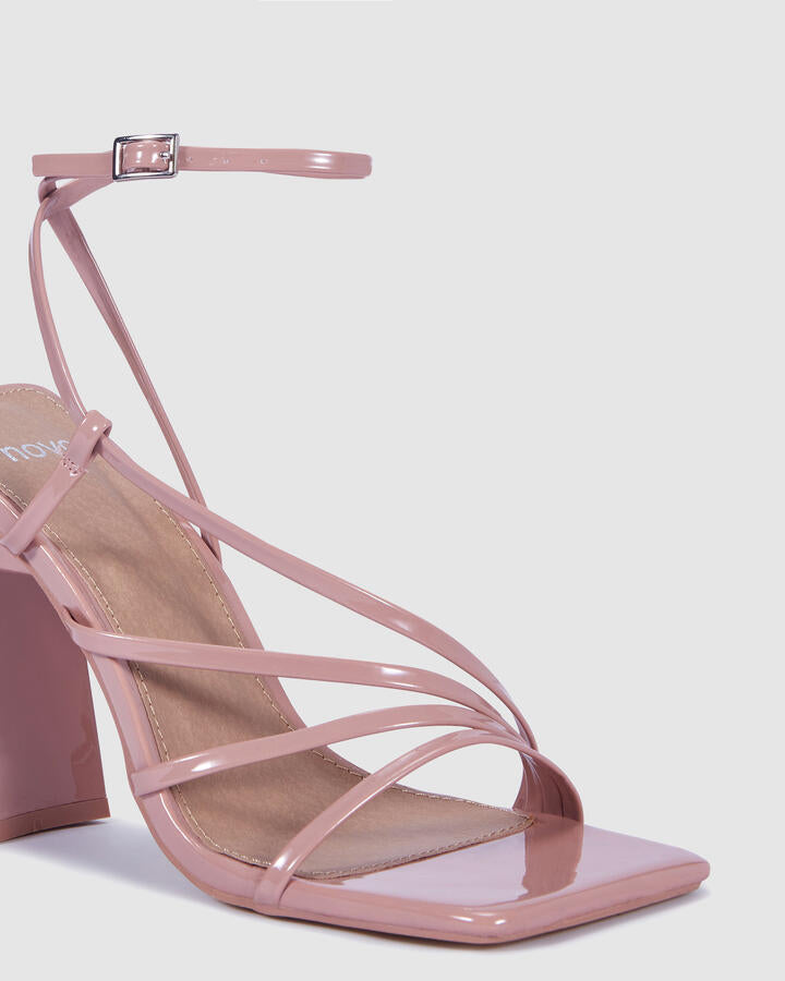 Image of Heels. Product name - Navi Nude Heels in Neutral colour by brand - Novo
