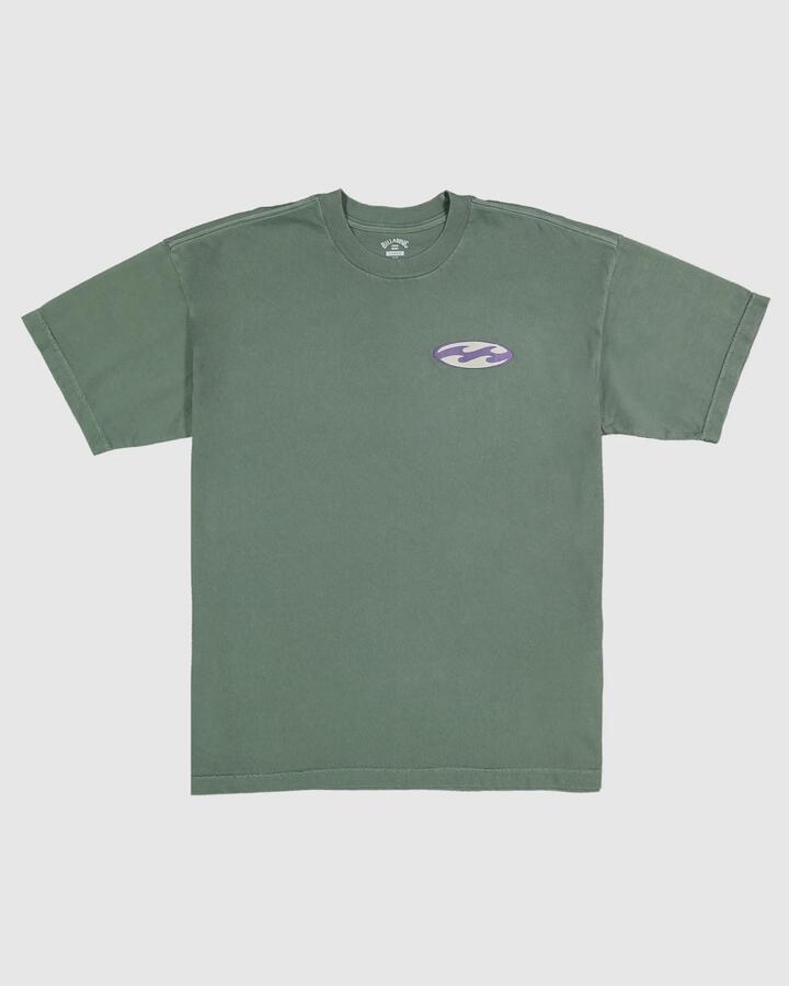Image of T-Shirts. Product name - Billabong Boys 8-16 Reflections T-Shirt Seaweed in Seaweed colour by brand - Billabong