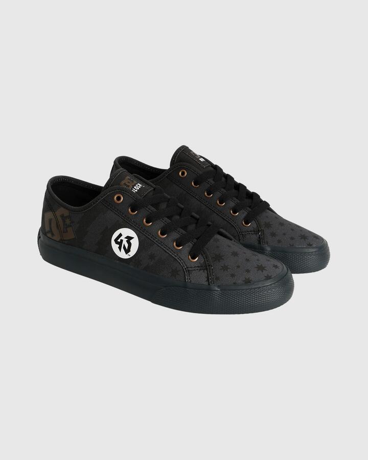 Image of Shoes. Product name - DC Shoes Mens Manual Skate Shoes Grey/Black/Grey in Grey/Black/Grey colour by brand - DC Shoes