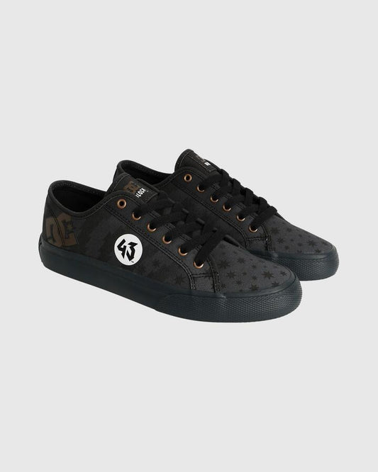 Image of Shoes. Product name - DC Shoes Mens Manual Skate Shoes Grey/Black/Grey in Grey/Black/Grey colour by brand - DC Shoes