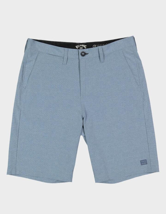 Image of a model wearing Shorts. Product name - Billabong Mens Crossfire Walkshorts Dusty Blue in Dusty Blue colour by brand - Billabong