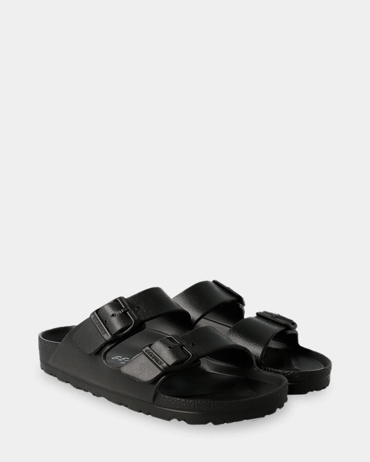 Image of Sandals. Product name - Genuins Mallorca Sandals Black in Black colour by brand - Genuins