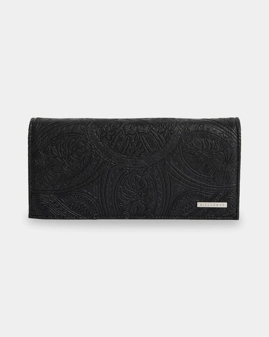 Image of Wallets & Money Clips. Product name - Billabong Womens Tropical Rhapsody Bi Fold Wallet Black in Black colour by brand - Billabong