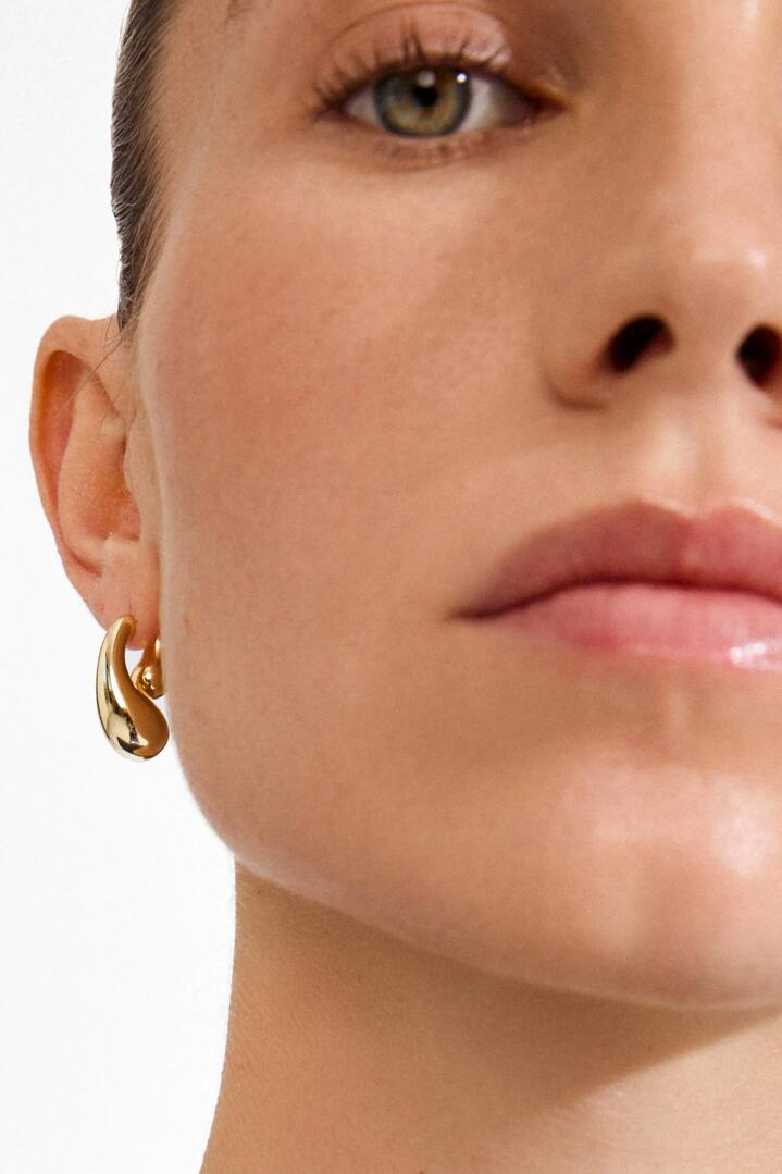 Image of Jewelry. Product name - Jennings Gold Double Drop Earrings in Gold colour by brand - Pilgrim