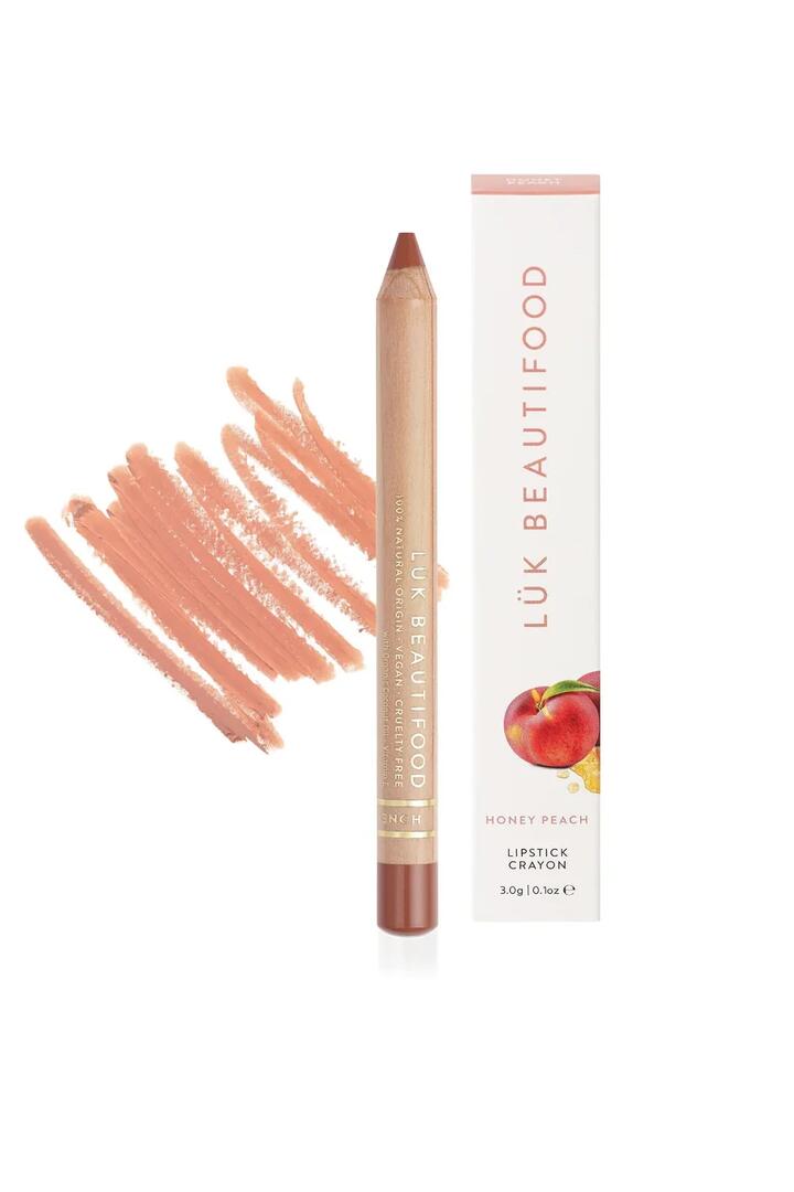 Image of Health & Beauty. Product name - Honey Peach 3g Lipstick Crayon in colour by brand - Luk Beautifood