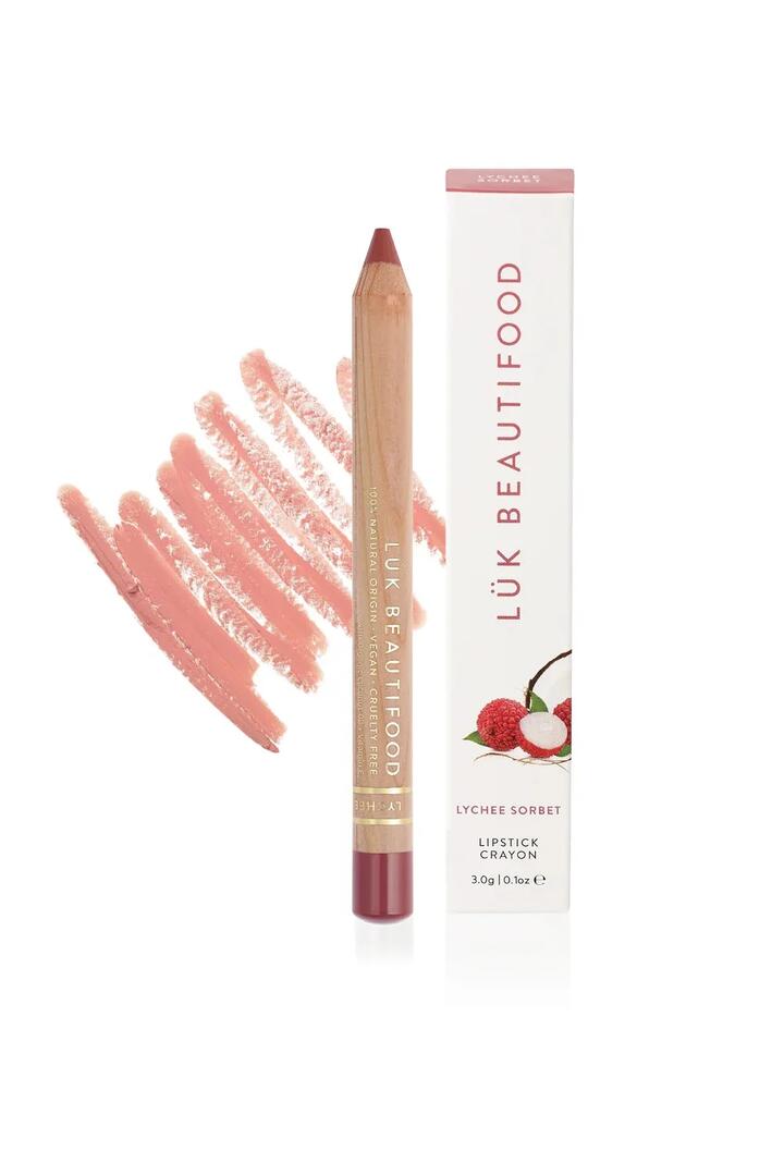 Image of Health & Beauty. Product name - Lychee Sorbet 3g Lipstick Crayon in colour by brand - Luk Beautifood