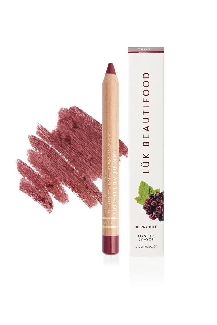 Image of Health & Beauty. Product name - Berry Bite 3g Lipstick Crayon in colour by brand - Luk Beautifood