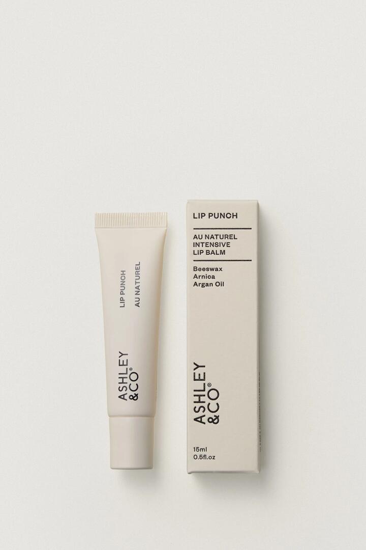 Image of Health & Beauty. Product name - Lip Punch Au Natural Intensive Lip Balm in colour by brand - Ashley & Co