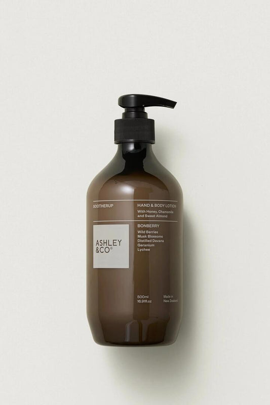 Image of Health & Beauty. Product name - Soother Up Bonberry Hand Body Lotion 500ml in colour by brand - Ashley & Co