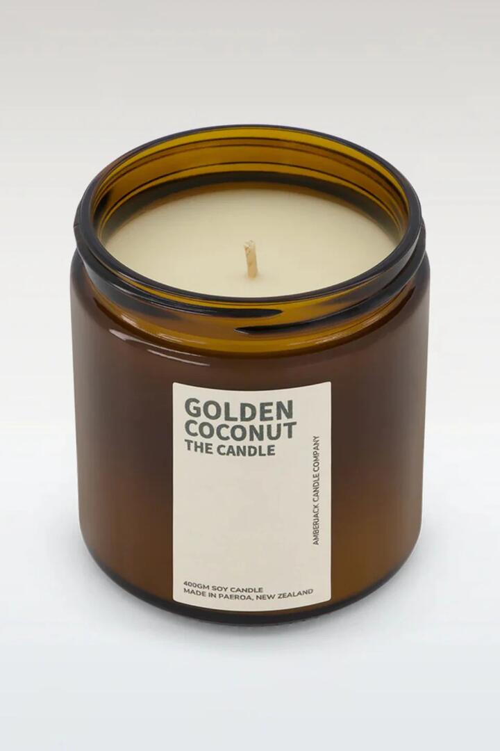 Image of Perfumes & Colognes. Product name - Golden Coconut 400g Candle in colour by brand - Amberjack