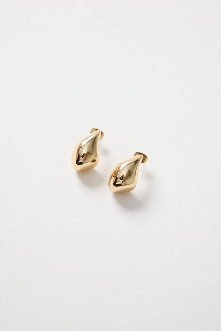 Image of Jewelry. Product name - Diamond Gold Teardrop Stud Earring in Gold colour by brand - Humble + Heart