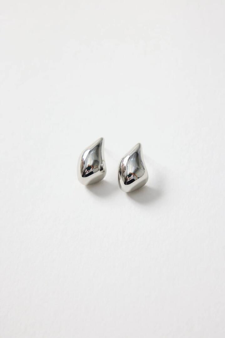 Image of Jewelry. Product name - Diamond Rhodium Teardrop Stud Earring in colour by brand - Humble + Heart