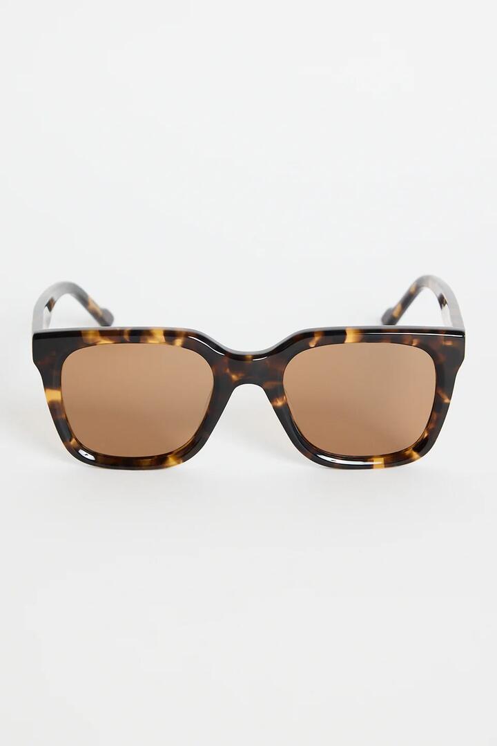 Image of Sunglasses. Product name - Napoli Tort Rounded Sunglasses in colour by brand - RE:UNION Label