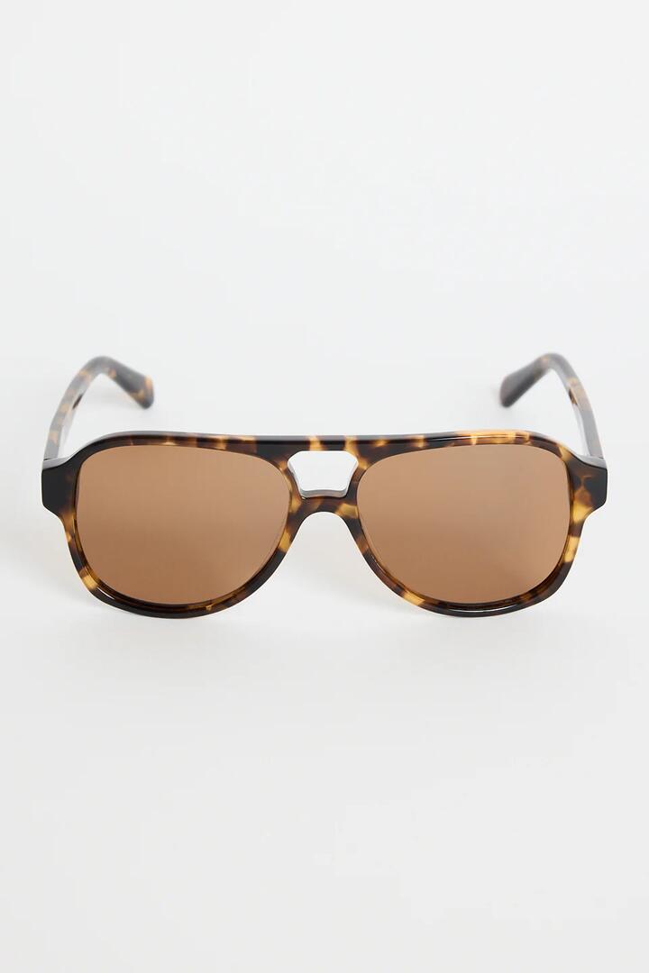 Image of Sunglasses. Product name - Cannes Tort Aviator Sunglasses in colour by brand - RE:UNION Label
