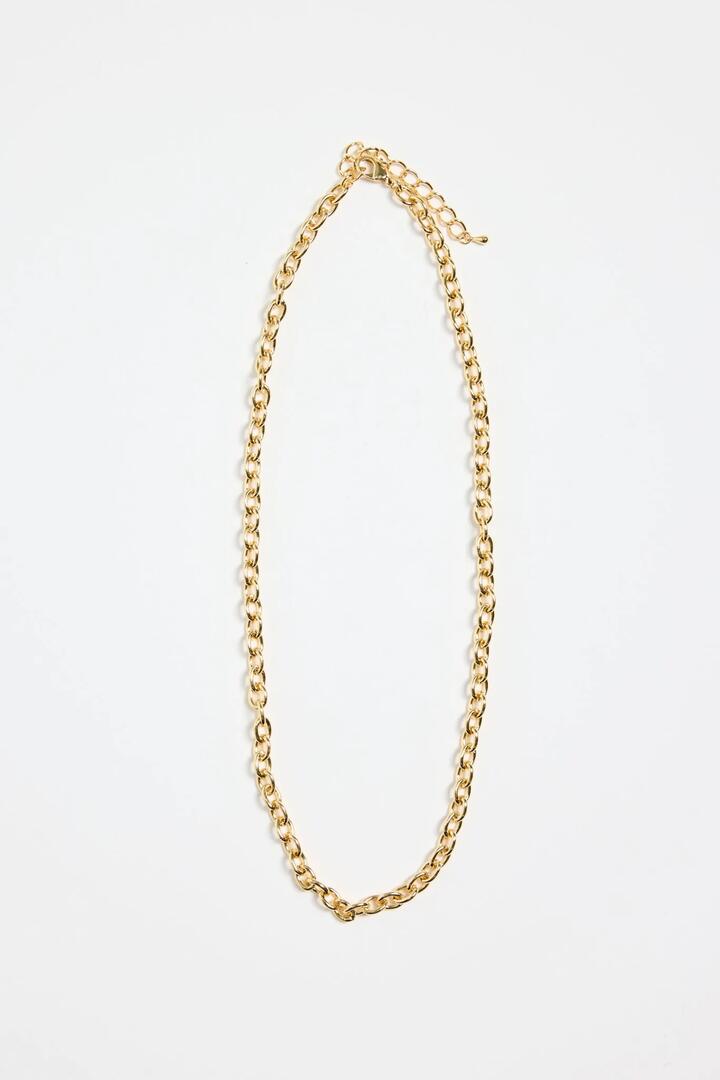 Image of Jewelry. Product name - Gold 14k Plate Chain Necklace in Gold colour by brand - Stories be Told