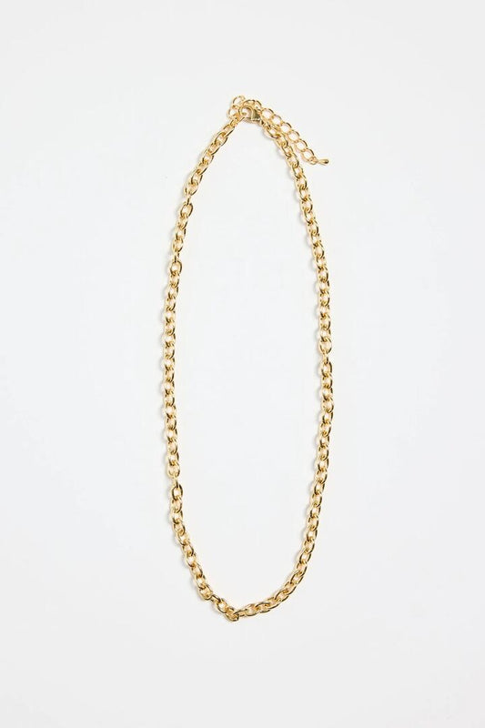 Image of Jewelry. Product name - Gold 14k Plate Chain Necklace in Gold colour by brand - Stories be Told