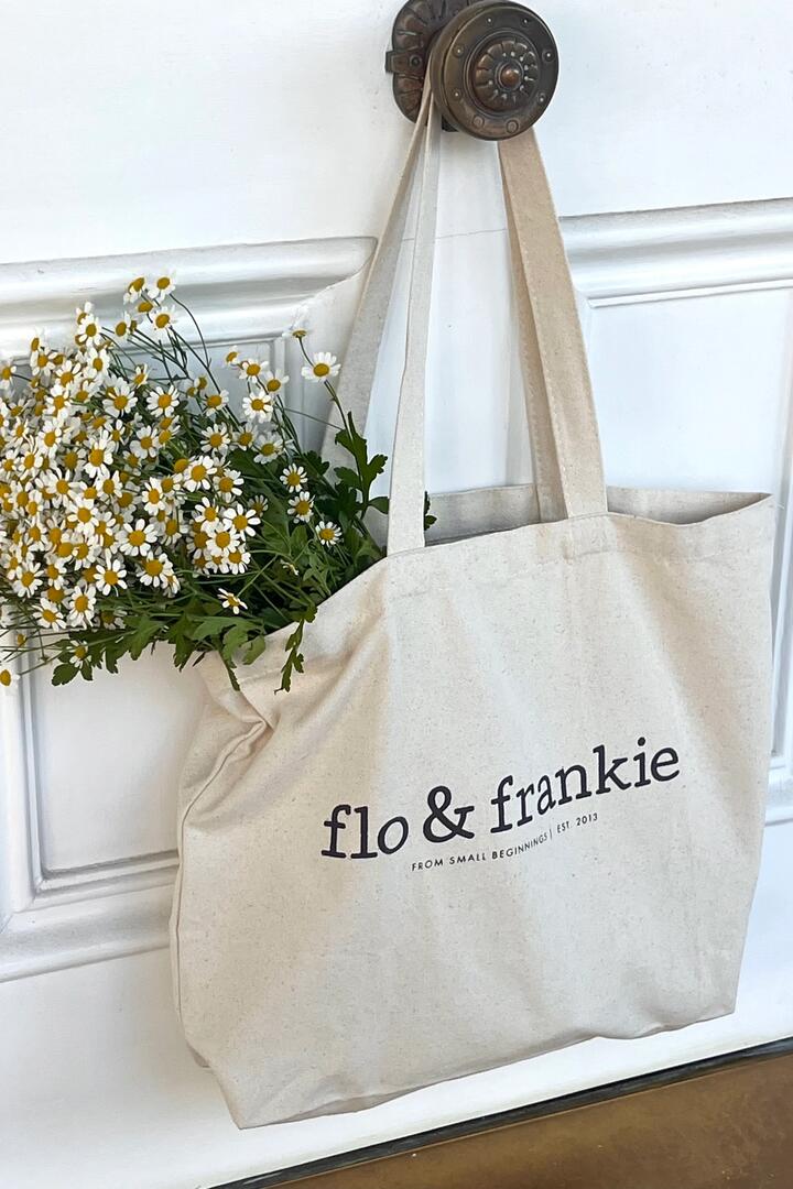 Image of Bags. Product name - Flo Natural Canvas Tote Bag in colour by brand - Flo & Frankie