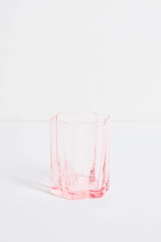 Image of Kitchen & Dining. Product name - Bloom Wavy Pink Tumbler in Pink colour by brand - Willow & Mae