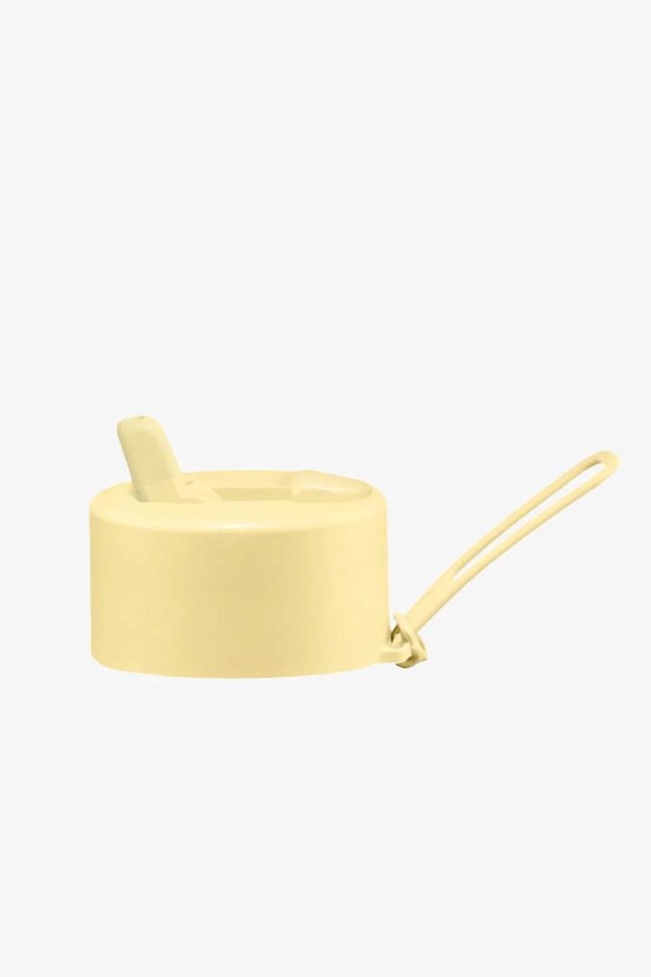 Image of Slippers. Product name - Buttermilk Yellow Flip Lid Pack in Yellow colour by brand - Frank Green