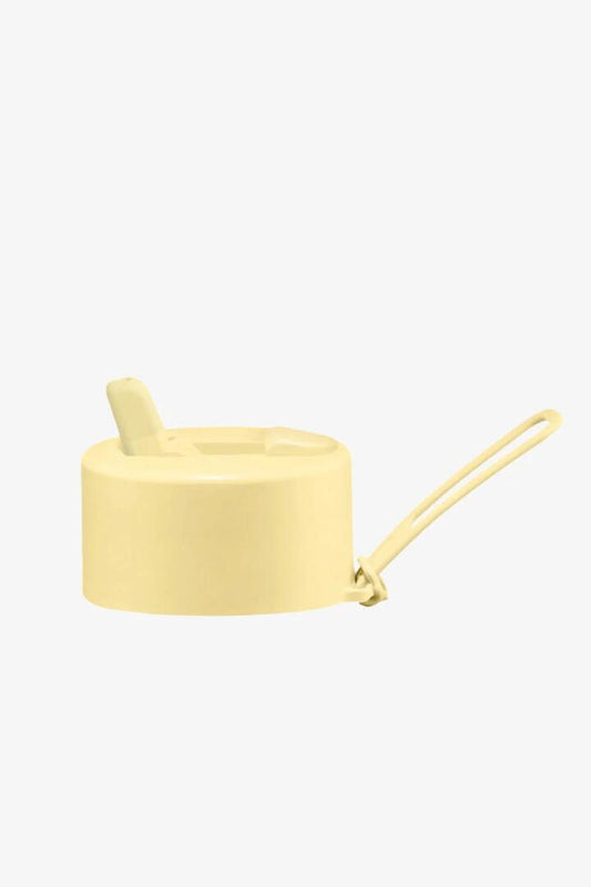 Image of Slippers. Product name - Buttermilk Yellow Flip Lid Pack in Yellow colour by brand - Frank Green