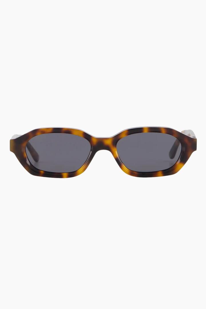 Image of Sunglasses. Product name - Luca Tortoise Narrow Sunglasses in colour by brand - Isle of Eden