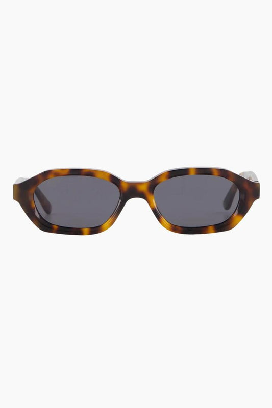 Image of Sunglasses. Product name - Luca Tortoise Narrow Sunglasses in colour by brand - Isle of Eden