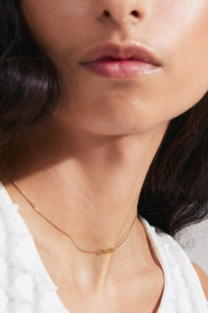 Image of Jewelry. Product name - Sister Recycled EOL Gold Plated Necklace in Gold colour by brand - Pilgrim