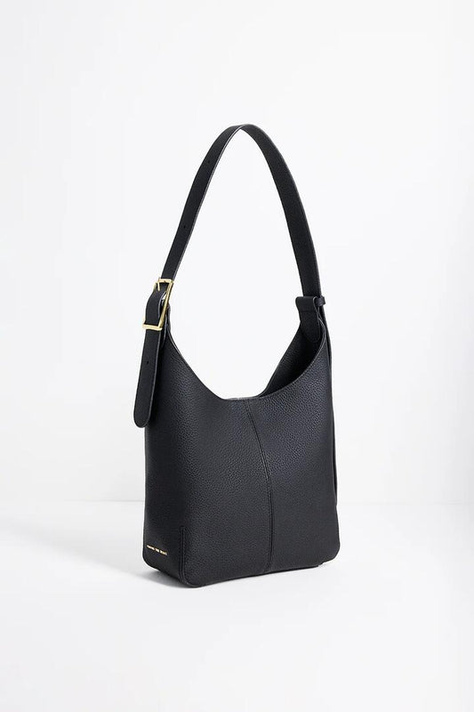 Image of Bags. Product name - Soho Black Leather Large Bucket Bag in Black colour by brand - Among the Brave