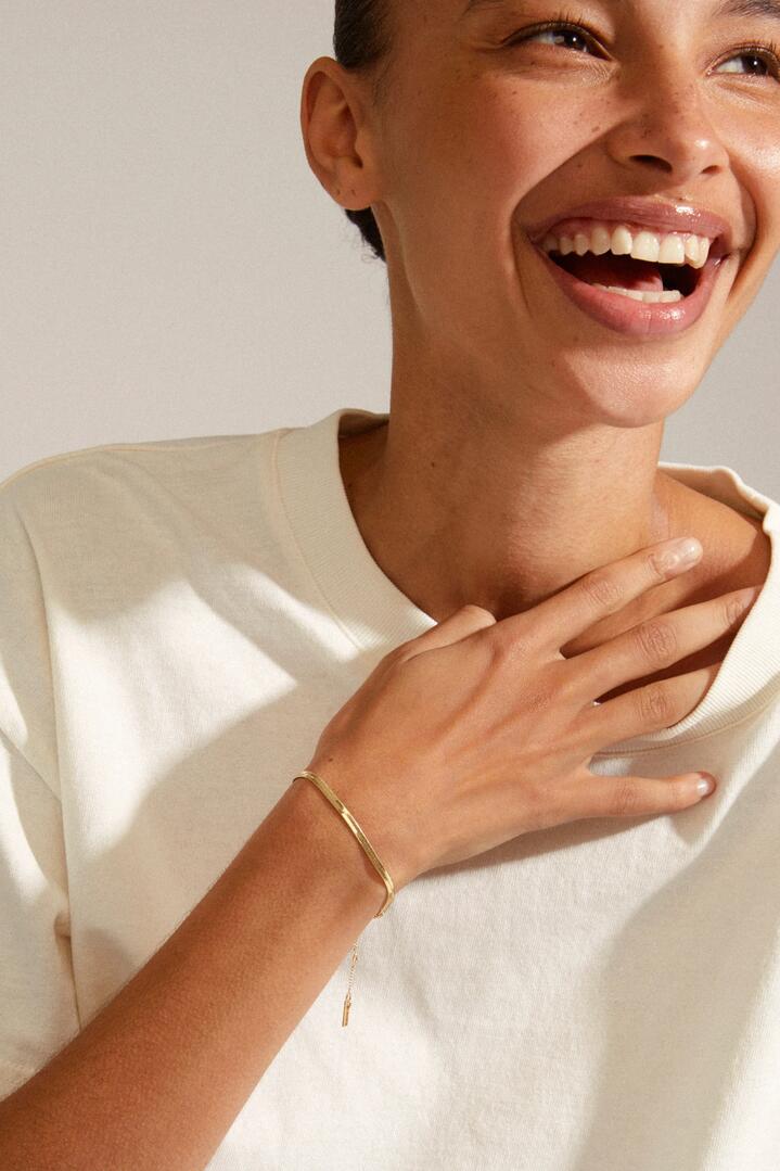 Image of Jewelry. Product name - Joanna Gold Snake Bracelet in Gold colour by brand - Pilgrim