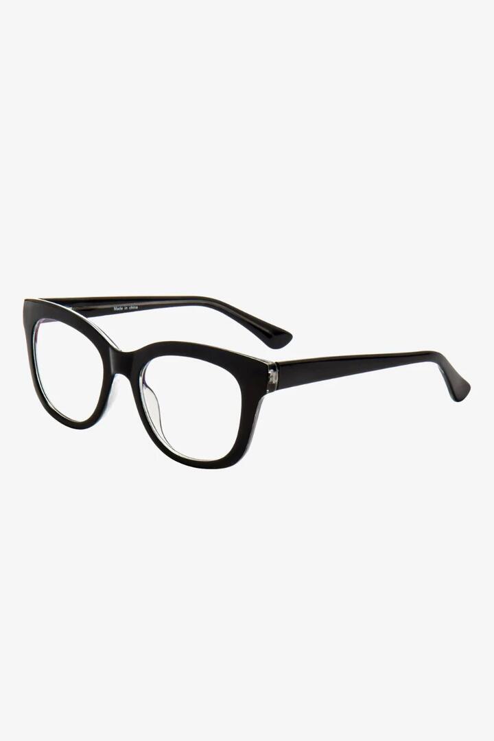 Image of Sunglasses. Product name - Framed In Black Readers in Black colour by brand - Queen of the Foxes