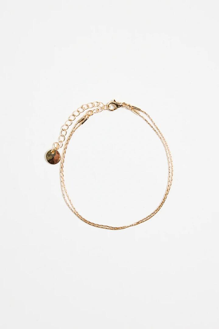 Image of Jewelry. Product name - Fine Double Chain Gold Bracelet in Gold colour by brand - Humble + Heart