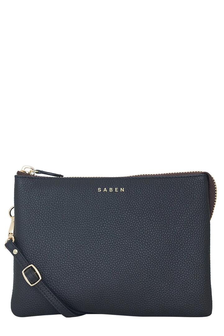 Image of Bags. Product name - Tillys Big Sis Crossbody Black Large Clutch in Black colour by brand - Saben