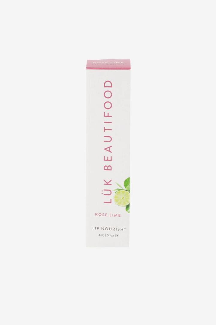 Image of Health & Beauty. Product name - Rose Lime Natural 3g Lip Nourish in Lime colour by brand - Luk Beautifood
