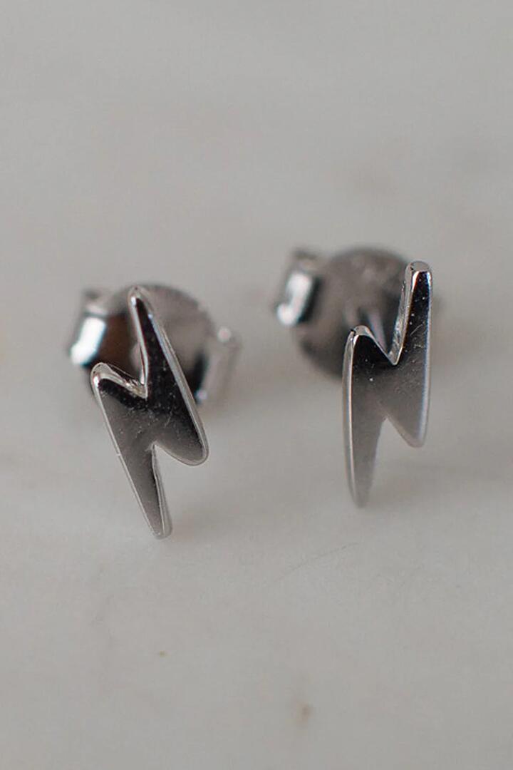 Image of Jewelry. Product name - Flashy Stud Earrings in Silver, Gold Eol colour by brand - Sophie