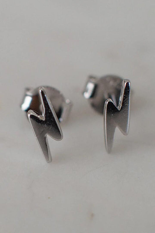 Image of Jewelry. Product name - Flashy Stud Earrings in Silver, Gold Eol colour by brand - Sophie