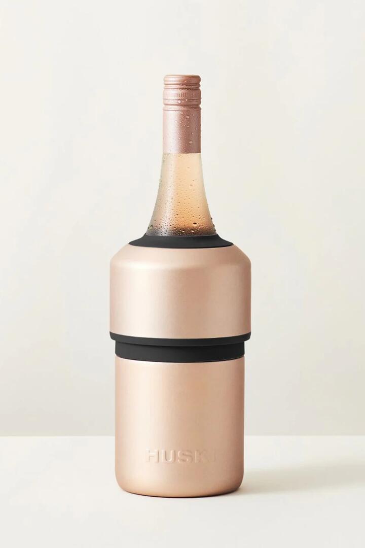 Image of Water Bottles. Product name - Wine Bottle Cooler Champagne in Gold colour by brand - Huski