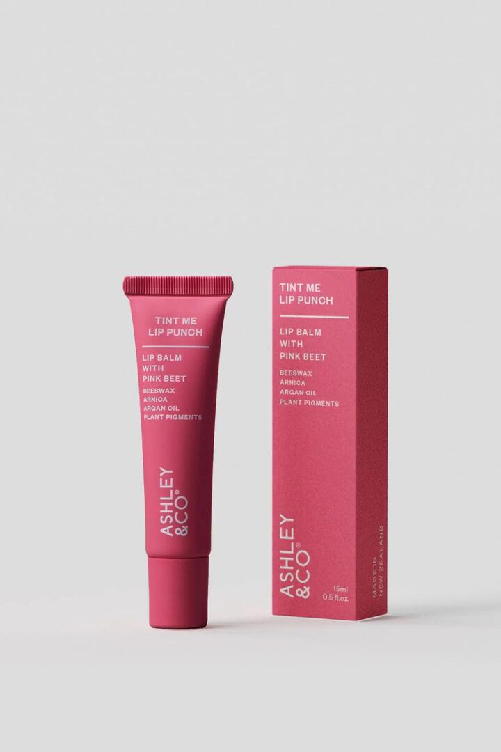 Image of Health & Beauty. Product name - Tint Me Pink Beet Lip Balm in Pink colour by brand - Ashley & Co