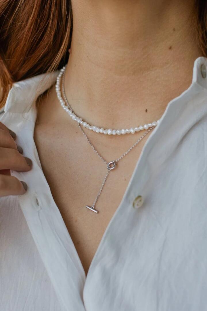 Image of Jewelry. Product name - Pretty in Pearls 45cm Necklace in colour by brand - Sophie