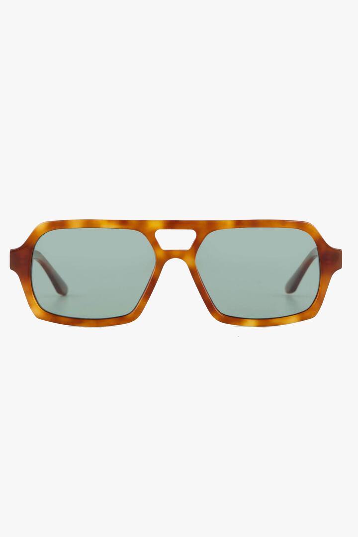Image of Sunglasses. Product name - Lola Honey Tort Aviator Sunglasses in colour by brand - Isle of Eden