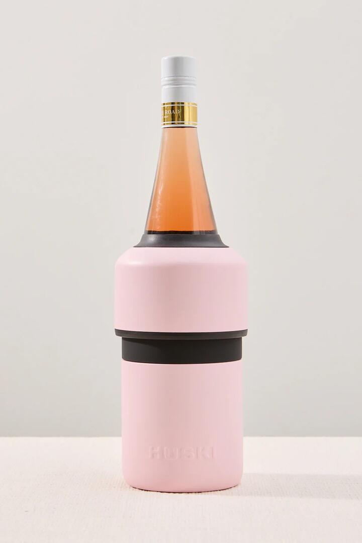 Image of Water Bottles. Product name - Wine Bottle Cooler Powder Pink in Pink colour by brand - Huski
