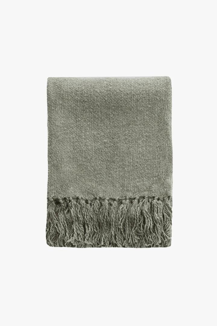 Image of Blankets. Product name - Serenade Muted Sage Acrylic 125x150cm Throw in colour by brand - Ollo