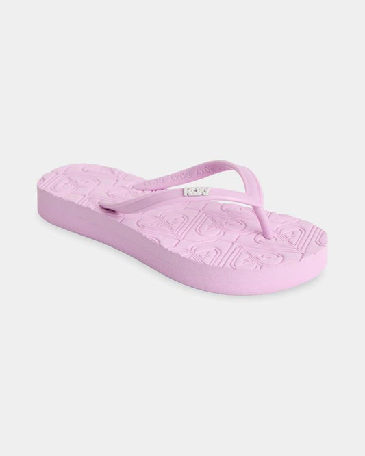 Image of Sandals. Product name - Roxy Girls 8-16 Viva Sandals Pink Lavender in Pink Lavender colour by brand - Roxy