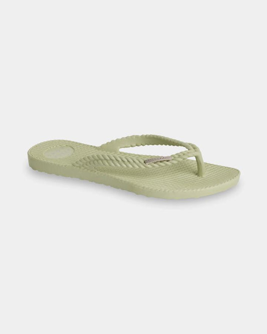 Image of Sandals. Product name - Billabong Womens Kick Back Solid Thongs Smoke Green in Smoke Green colour by brand - Billabong