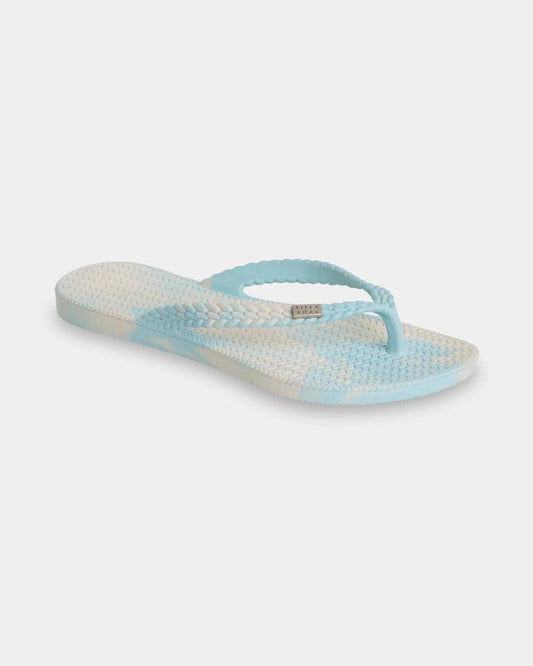 Image of Sandals. Product name - Billabong Womens Summer Dazed Marble Thongs Waterfall in Waterfall colour by brand - Billabong